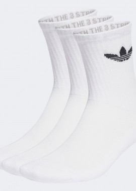 ADIDAS ORIGINAL - ADIDAS TREFOIL CUSHION CREW SOCKS 3-PAIRS ΑΣΠΡΟ