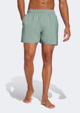 ADIDAS PERFORMANCE - ADIDAS SOLID CLX SHORT-LENGTH SWIM SHORTS ΠΡΑΣΙΝΟ