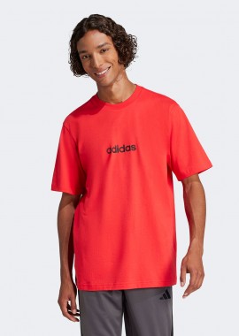 ADIDAS PERFORMANCE - ADIDAS ESSENTIALS LINEAR SINGLE JERSEY T-SHIRT ΚΟΚΚΙΝΟ