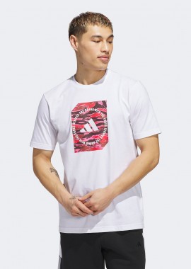 ADIDAS PERFORMANCE - ADIDAS CAMO SHAPE GRAPHIC T-SHIRT ΑΣΠΡΟ