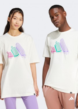 ADIDAS PERFORMANCE - ADIDAS LOUNGE ICE GRAPHIC T-SHIRT ΜΠΕΖ