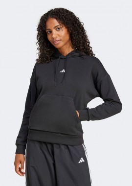 ADIDAS PERFORMANCE - ADIDAS ESSENTIALS SMALL LOGO FEEL COZY HOODIE ΜΑΥΡΟ