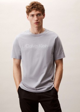 CALVIN KLEIN PERFORMANCE - CALVIN KLEIN GYM T-SHIRT ΓΚΡΙ