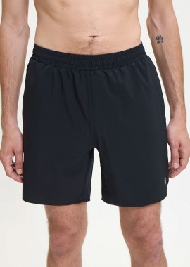 MAGNETIC NORTH - MAGNETIC NORTH MEN'S ERGO FLEX 7'' RUNNING SHORTS ΜΑΥΡΟ