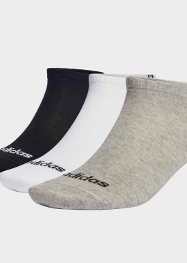ADIDAS PERFORMANCE - ADIDAS THIN LINEAR LOW-CUT SOCKS 3 PAIRS ΠΟΛΥΧΡΩΜΟ