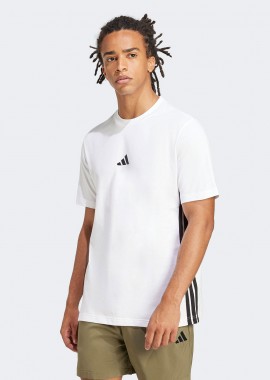ADIDAS PERFORMANCE - ADIDAS ESSENTIALS THREE STRIPES SINGLE JERSEY TEE ΑΣΠΡΟ