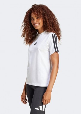 ADIDAS PERFORMANCE - ADIDAS ESSENTIALS 3-STRIPES COTTON T-SHIRT ΑΣΠΡΟ