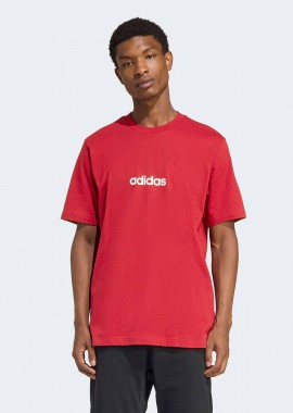 ADIDAS PERFORMANCE - ADIDAS ESSENTIALS LINEAR SINGLE JERSEY T-SHIRT ΚΟΚΚΙΝΟ