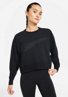 NIKE - NIKE DRI-FIT GET FIT SPARKLE TRAINING TOP ΜΑΥΡΟ