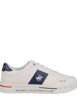 BEVERLY HILLS POLO CLUB - Λευκό ανδρικό sneaker