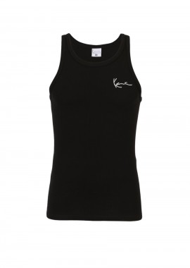 KARL KANI - Karl Kani Signature Rib Ανδρική Αμάνικη Μπλούζα - Μαύρη-KM261-001-BLACK