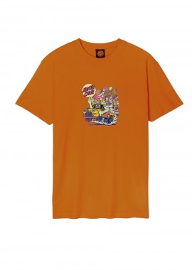 SANTA CRUZ - SANTA CRUZ T-Shirt Johnson Beast Wagon Front - ΠΟΡΤΟΚΑΛΙ-SCA-TEE-12148-BROWN