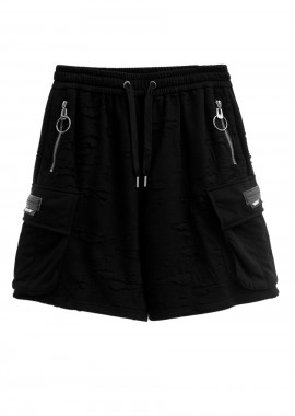 Mod Wave Movement - MOD WAVE MOVEMENT Unisex Βερμούδα TEXTURED MW082040495 - ΜΑΥΡΟ-MW082040495-BLACK