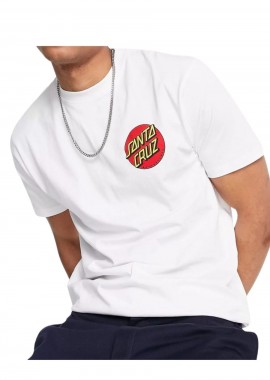 SANTA CRUZ - Santa Cruz Ανδρικό T-Shirt Classic Dot - Λευκό-SCA-TEE-11049-WHITE