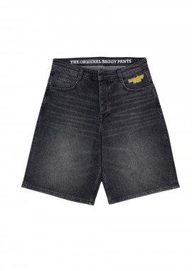 HOMEBOY - HOMEBOY Βερμούδες x-tra MONSTER Vintage Denim SHORTS-ΜΑΥΡΟ-01SH1087