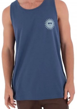 HURLEY - HURLEY Ανδρική Αμάνικη Μπλούζα Tank Printing Press FOMO - Μπλε-MTKEUED0003-BLUE