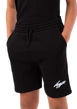 JUST HYPE - JUST HYPE Βερμούδα Boys Scribble Embroidered - Μαύρο-YVLR-436-BLACK