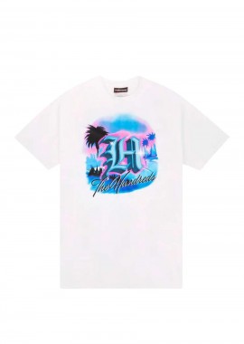 THE HUNDREDS - THE HUNDREDS T-SHIRT Airbrushed Big H- ΑΣΠΡΟ-T24S101017-WHITE