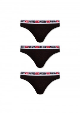 DIESEL - DIESEL γυναικεία εσώρουχα UFST-STARS-THREEPACK - Μαύρο-00SE0K-BLACK