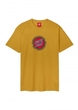 SANTA CRUZ - SANTA CRUZ T Shirt Speed MFG Dot Front T-Shirt - Μουσταρδί-SCA-TEE-10677-GOLD