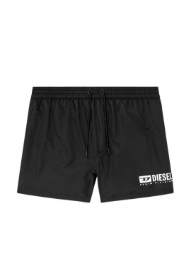 DIESEL - DIESEL Ανδρικό Μαγιό KEN-37-D-BOX Boxer Shorts - Μαύρο-S26A175830AFBA-BLACK
