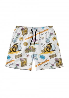 BEE UNUSUAL - BEE UNUSUAL Ανδρικό Μαγιό Buzzed On Flowers Shorts-BS-263206-MULTI