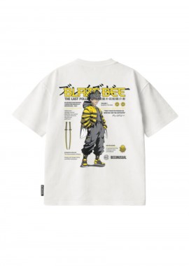 BEE UNUSUAL - BEE UNUSUAL Blaze Bee Relaxed T-Shirt - Λευκό-AT-260230-WHITE