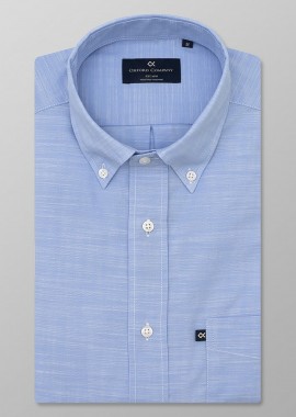 OXFORD COMPANY - Oxford Company ανδρικό πουκάμισο μονόχρωμο Regular Fit