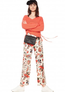 DESIGUAL - Desigual γυναικεία ψηλόμεση παντελόνα