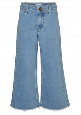 VERO MODA - Vero Moda παιδικό τζην παντελόνι Wide Leg με κομμένο στρίφωμα - 10283683 Denim Blue Ανοιχτό