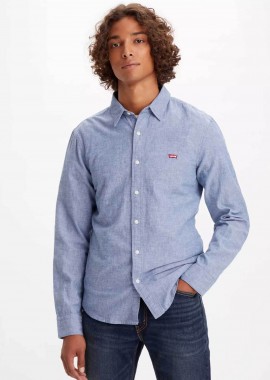 LEVI'S - Levi's® ανδρικό πουκάμισο μονόχρωμο με λογότυπο Slim Fit
