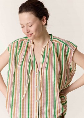 LEON & HARPER - Leon & Harper γυναικείο πουκάμισο με ριγέ σχέδιο