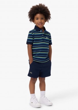 LACOSTE - Lacoste παιδικό σορτς με λογότυπο - GJ0778 Μπλε Σκούρο