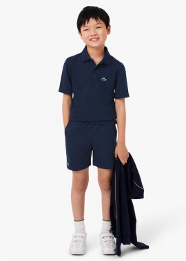 LACOSTE - Lacoste παιδικό σορτς Ultra Dry με λογότυπο - GJ0829 Μπλε Σκούρο