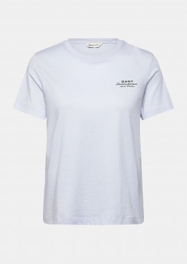 GANT - Gant γυναικείο T-shirt με logo print Regular Fit - 4201487 Σιελ