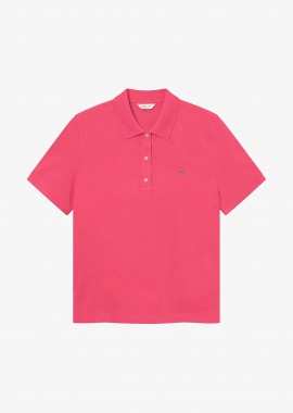 GANT - Gant γυναικεία μπλούζα πόλο πικέ με λογότυπο Regular Fit - 4201489 Ροζ Φλαμίνγκο