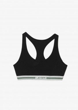LACOSTE - Lacoste γυναικείο εσώρουχο bralette με λογότυπο - IF8179-00 Μαύρο