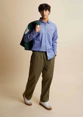 LA MARTINA - La Martina ανδρικό casual παντελόνι poplin Straight Relaxed Fit