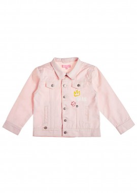 ALOUETTE - Alouette παιδικό denim μπουφάν με τυπώματα (6-14 ετών) - 00961706 Ροζ