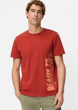 CAMEL ACTIVE - Camel Active ανδρικό T-shirt με print Regular Fit - C261-409700-7T27 Κεραμιδί