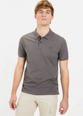 CAMEL ACTIVE - Camel Active ανδρική μπλούζα πόλο πικέ με κεντημένο monogram Regular Fit - C261-409920-5P01N Γκρι