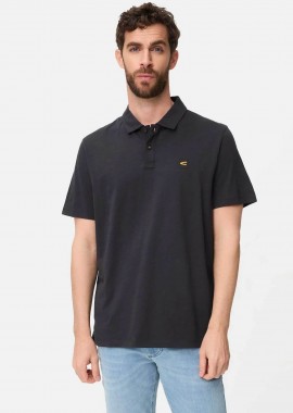 CAMEL ACTIVE - Camel Active ανδρική μπλούζα πόλο με κεντημένο monogram Regular Fit - C261-409920-7P08 Μπλε Σκούρο
