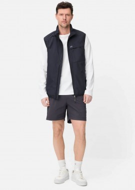 CAMEL ACTIVE - Camel Active ανδρικό μαγιό σορτς μονόχρωμο Relaxed Fit - C261-490X97-7F07 Μπλε Σκούρο