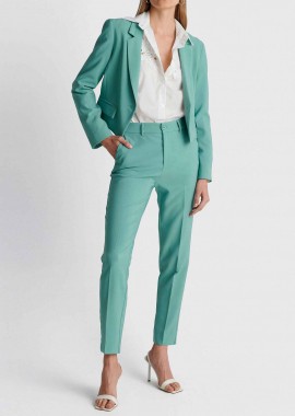 'ALE - 'ALE γυναικείο παντελόνι Straight Fit - 82464062N Πετρόλ