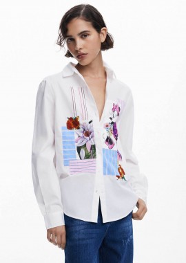 DESIGUAL - Desigual γυναικείo πουκάμισο με print