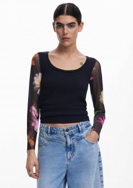 DESIGUAL - Desigual γυναικεία μπλούζα με floral print
