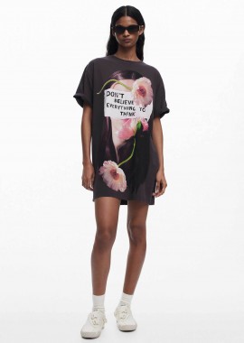 DESIGUAL - Desigual γυναικείο φόρεμα mini με print
