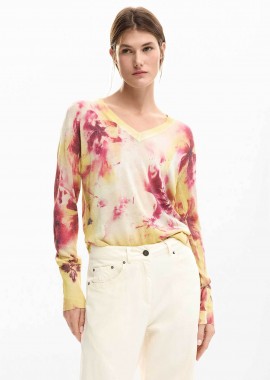 DESIGUAL - Desigual γυναικεία μπλούζα με floral print Regular Fit