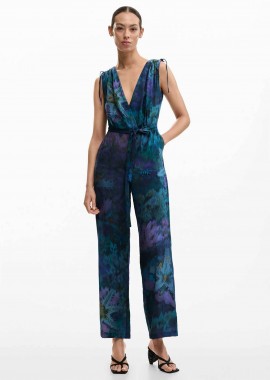 DESIGUAL - Desigual γυναικεία ολόσωμη φόρμα με floral print