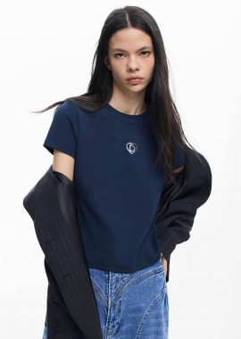 DESIGUAL - Desigual γυναικείo T-shirt με λογότυπο Regular Fit